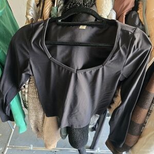 All in Motion Black Crop Top